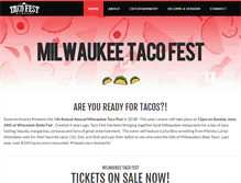 Tablet Screenshot of milwaukeetacofest.com